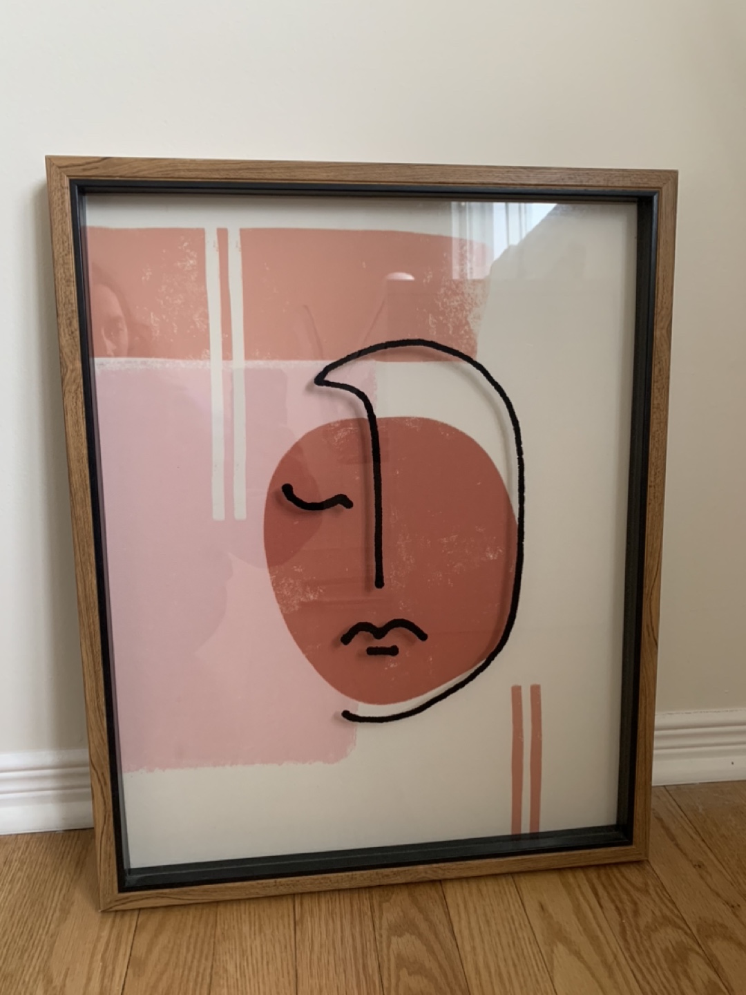Set of Two Abstract Face Wall Art - photo 2