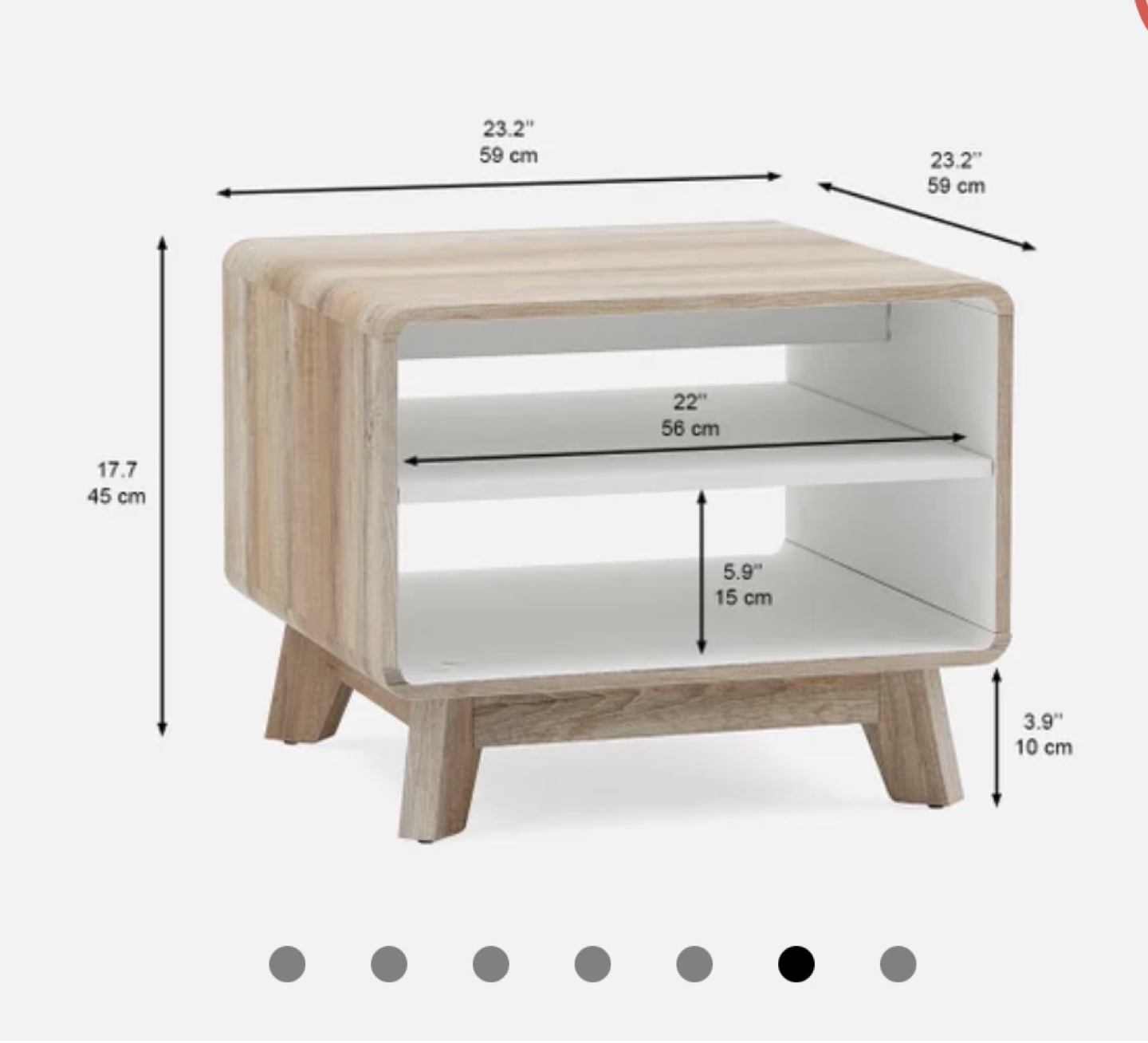Modern Two-Shelf Side Table