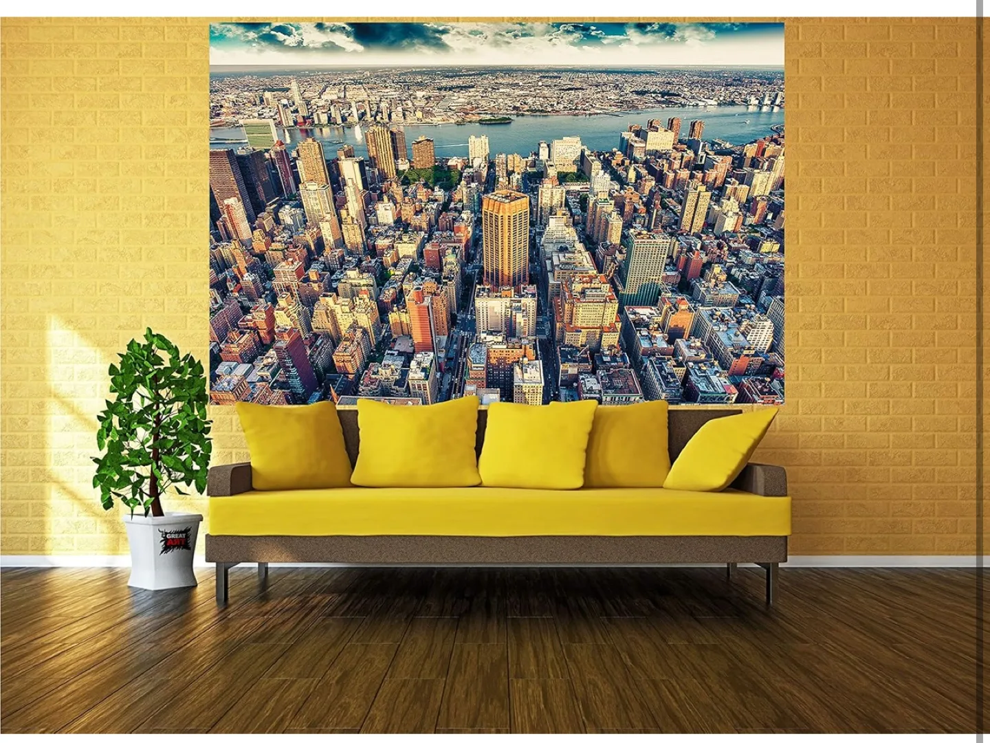 BRAND NEW Stunning New York City Aerial View Wall Mural image indicator(4)
