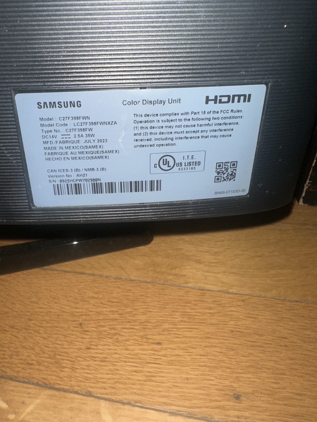 Samsung C27F398FWN 27-Inch Curved Monitor - photo 3