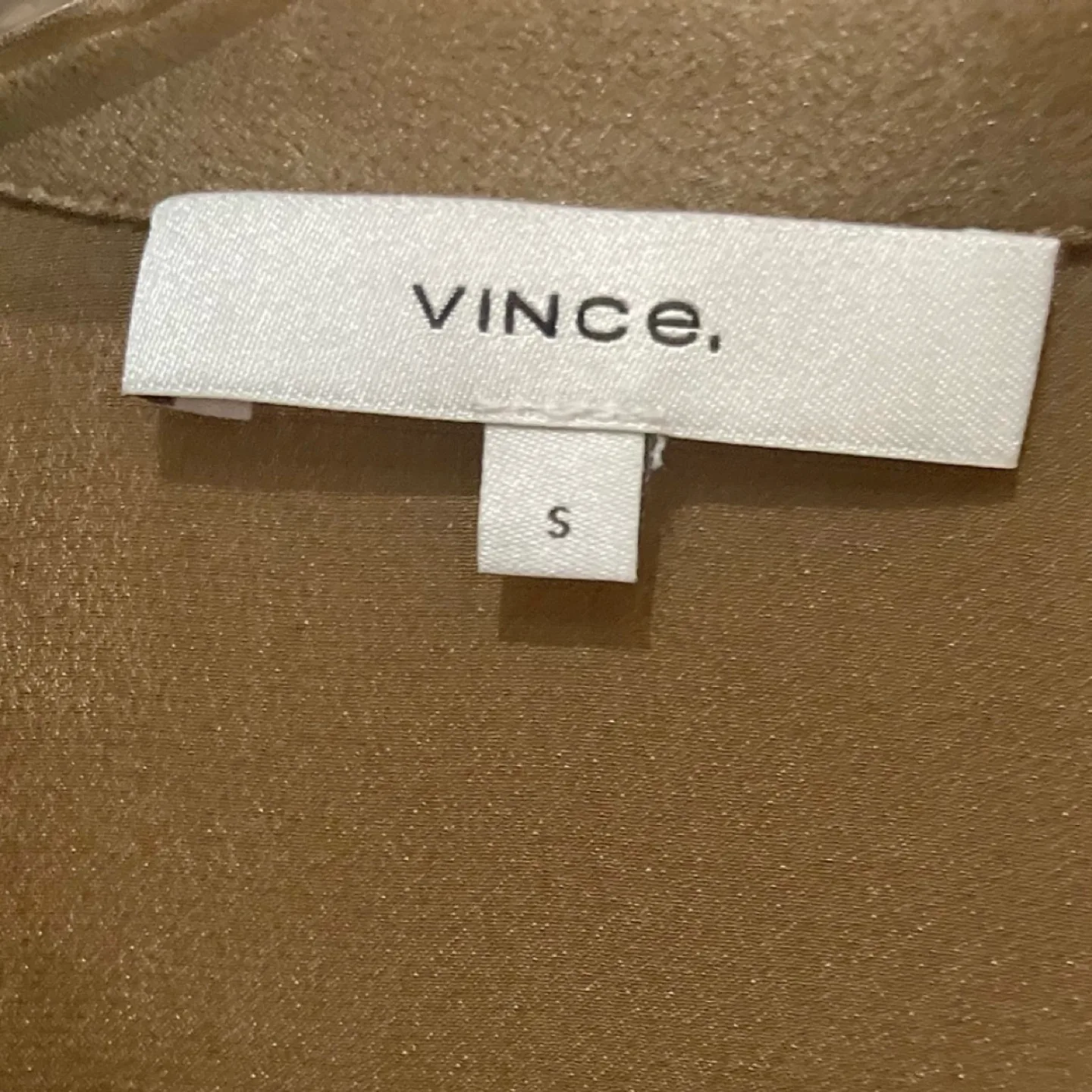 Vince. Brown Satin Blouse image indicator(3)