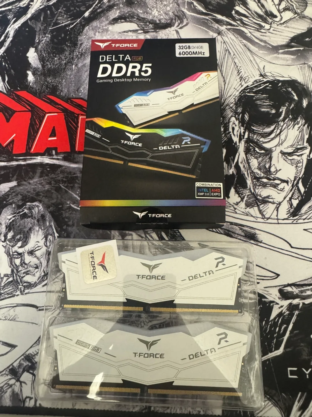 T-Force Delta RGB DDR5 32GB (2x16GB) 6000MHz RAM thumbnail