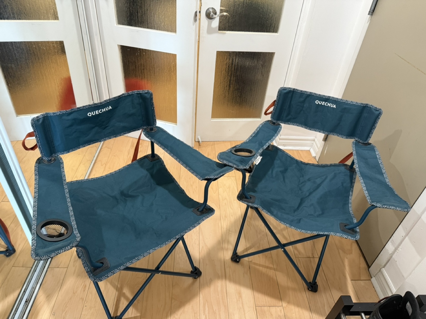 Pair of Quechua Folding Camping Chairs