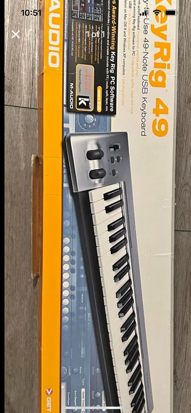 M-Audio KeyRig 49-Note USB Keyboard image indicator(5)