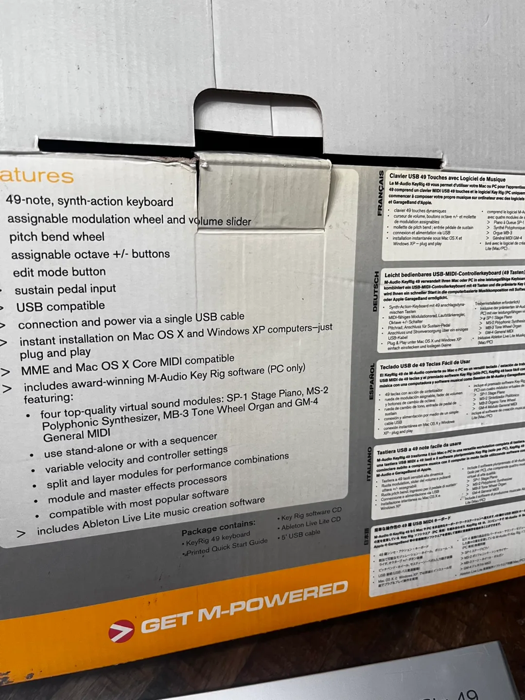 M-Audio KeyRig 49-Note USB Keyboard image indicator(6)
