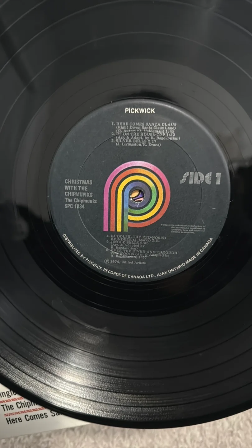 Vintage Christmas with the Chipmunks Vinyl Record image indicator(3)