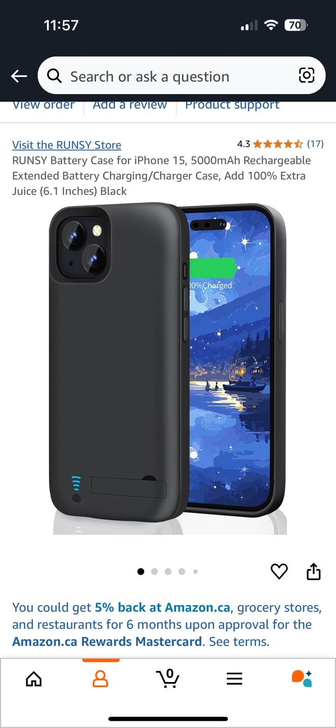 New Sealed Powerbank Travel Rechargeable iPhone 15 Battery Case - photo 2