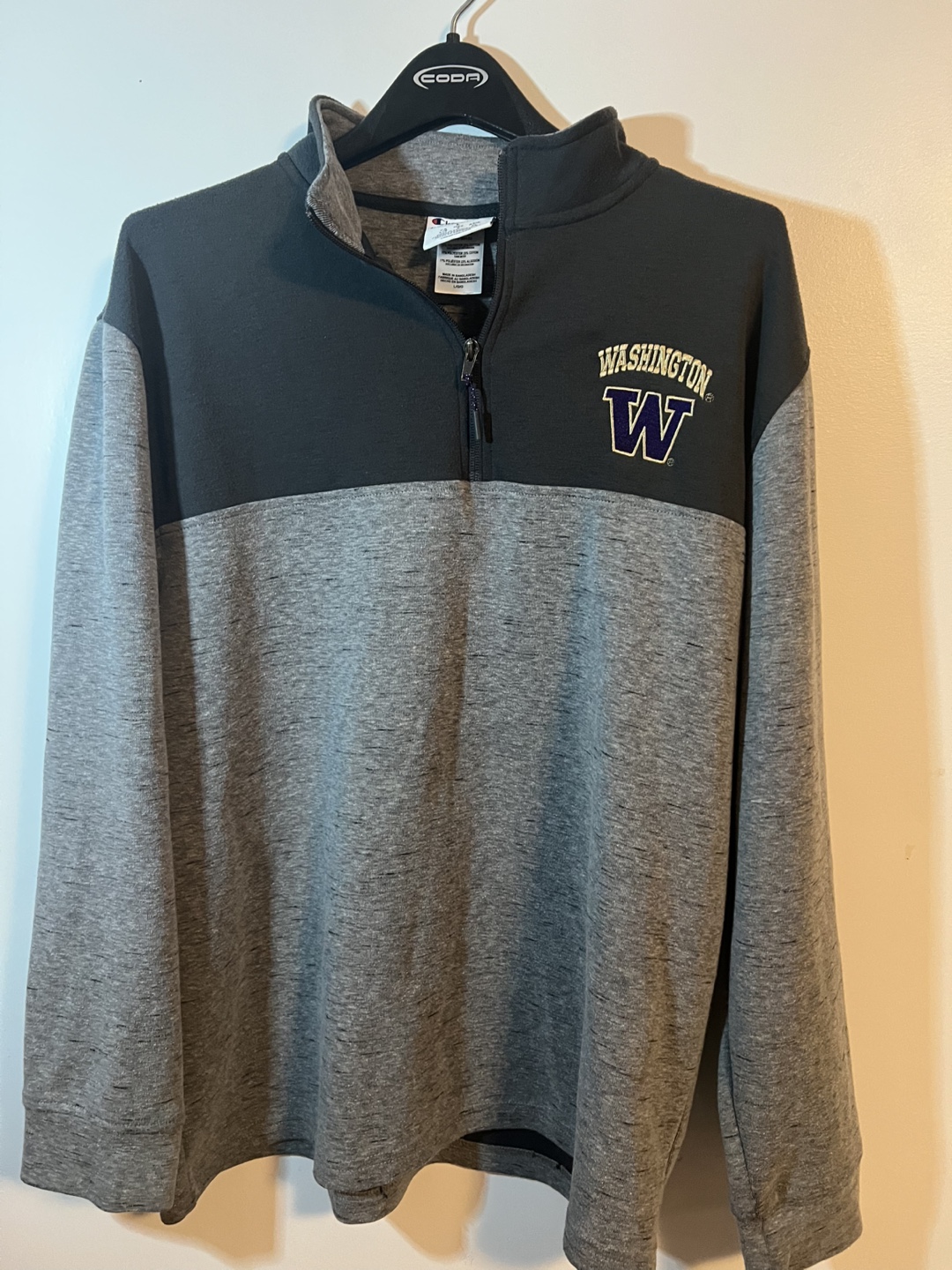 Champion Washington Huskies 1/4 Zip Pullover