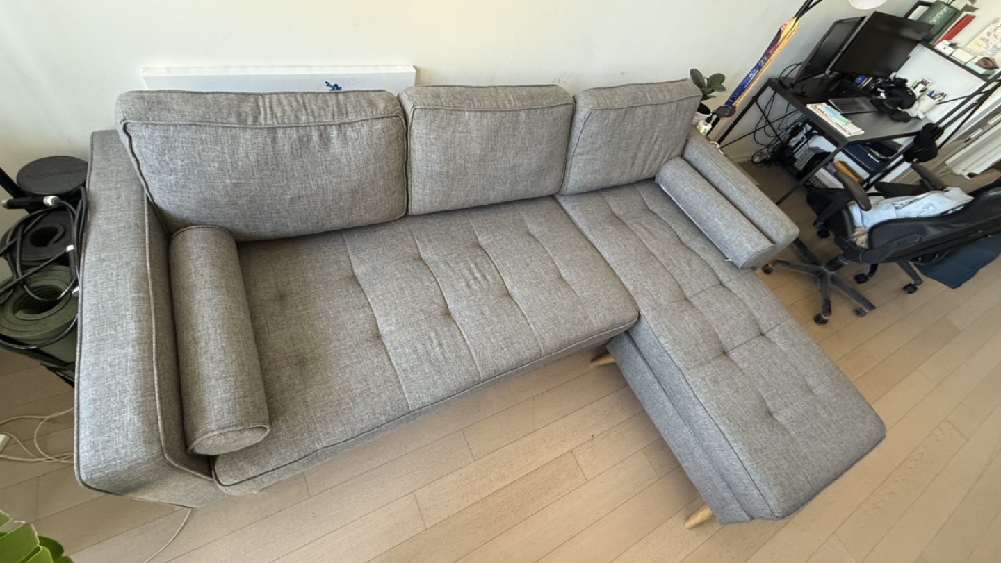 Grey L shaped sofa - GREAT QUALITY!! - photo 3