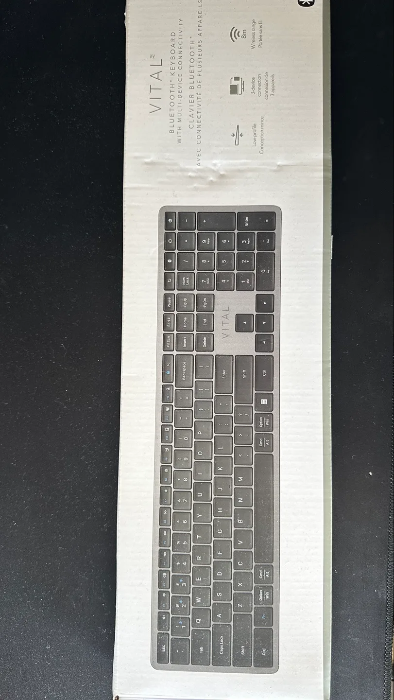 Vital Bluetooth Keyboard with Multi-Device Connectivity image indicator(2)