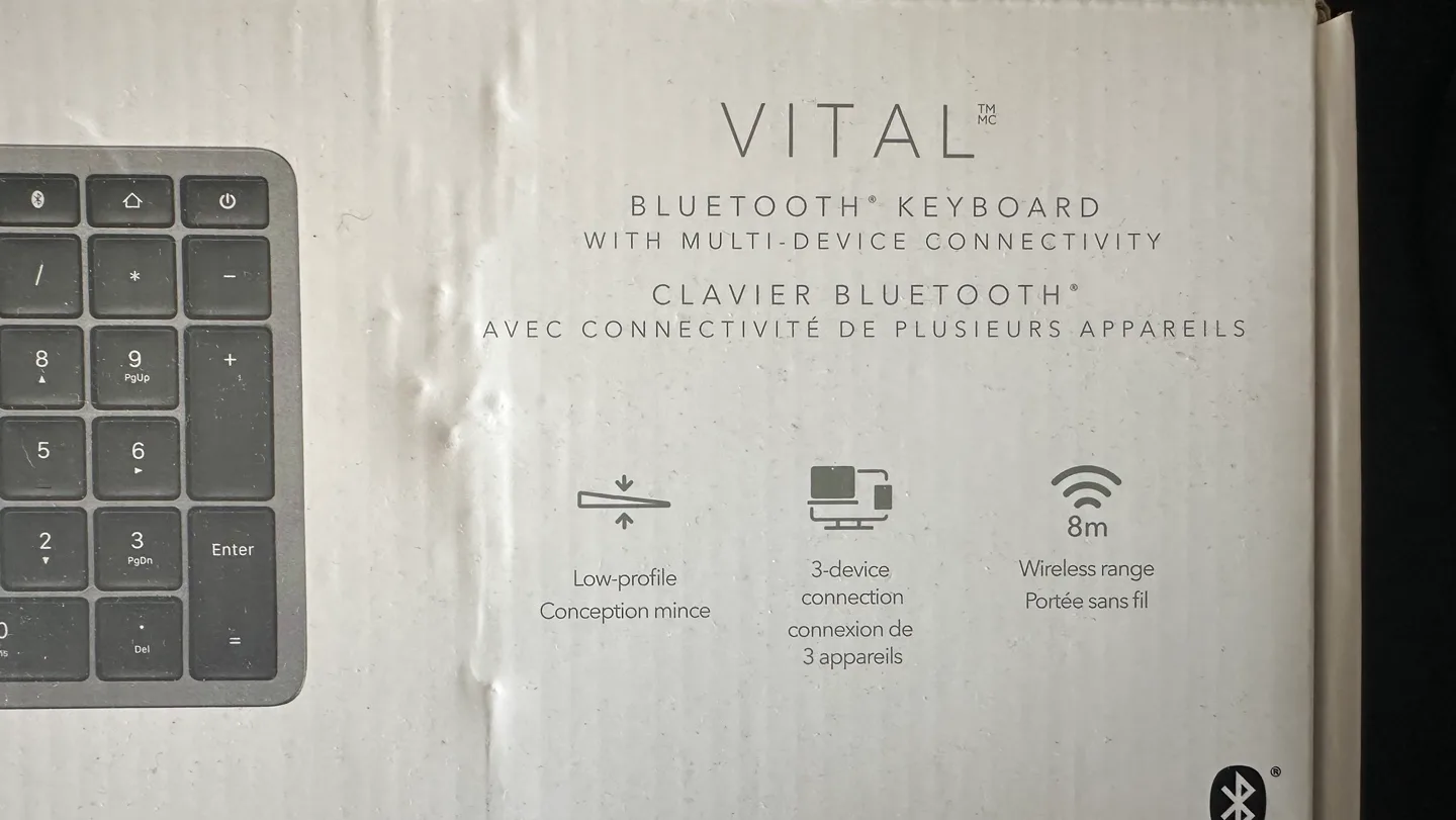 Vital Bluetooth Keyboard with Multi-Device Connectivity image indicator(3)