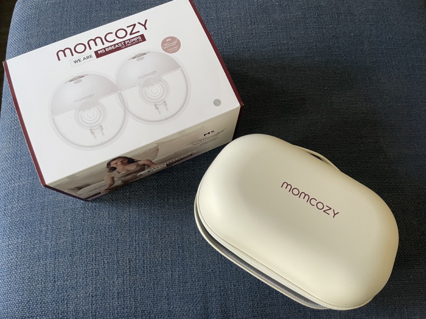 Momcozy M5 Breast Pump with 27mm flanges