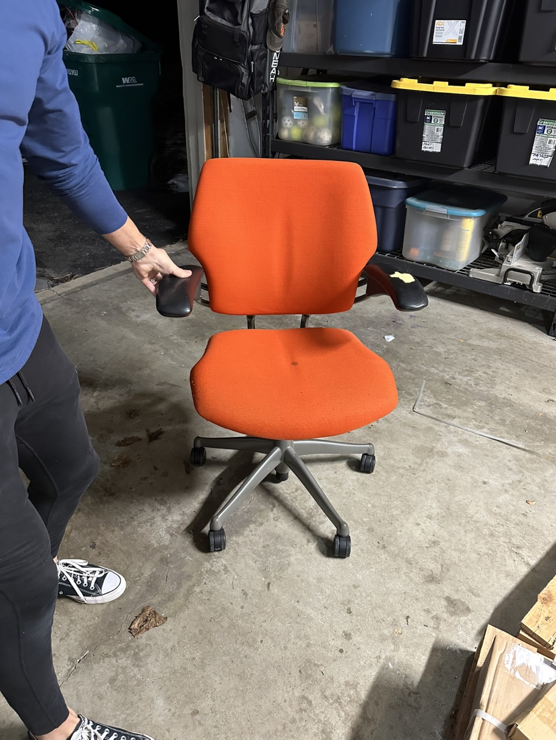 Used Orange Herman Miller Embody Chair - photo 3