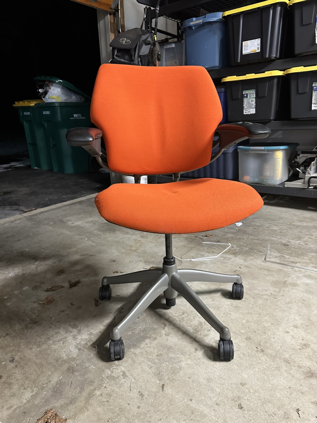 Used Orange Herman Miller Embody Chair