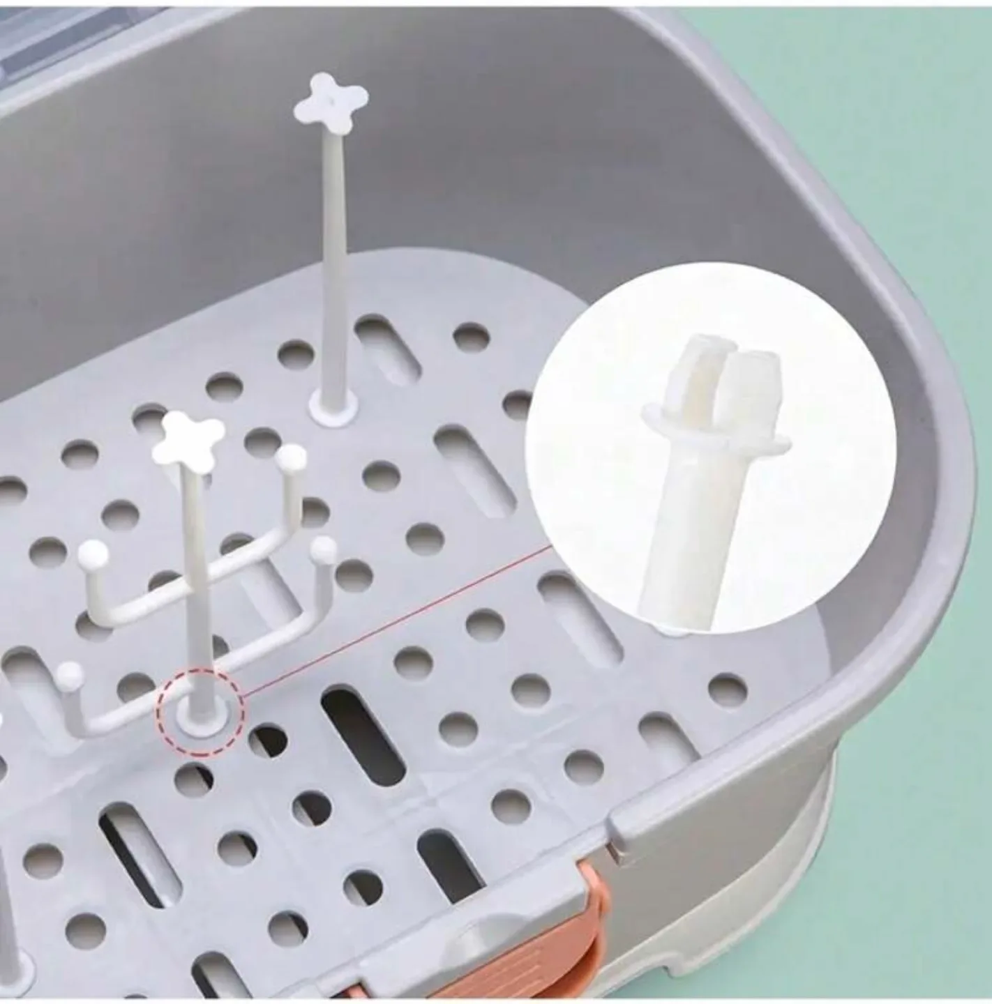New Baby Bottle Drying Rack Sterilizer Box image indicator(2)