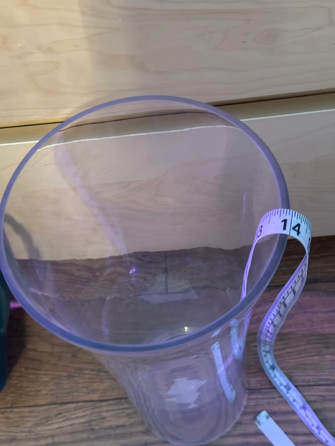 Tall Clear Glass Vase image indicator(2)