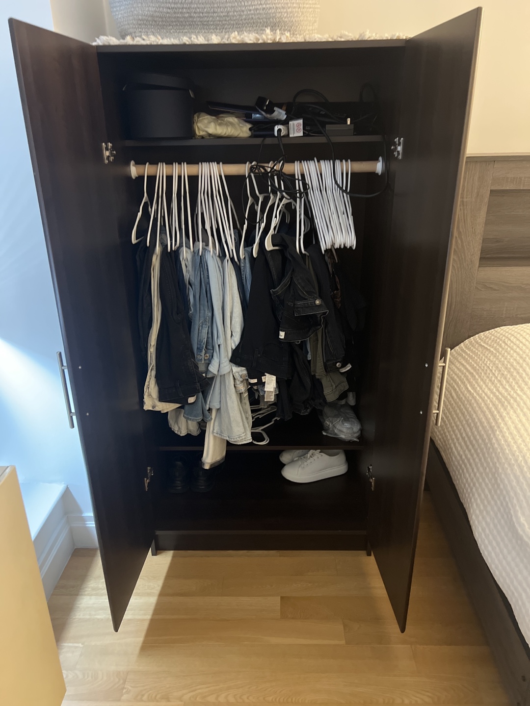 Dark Brown Wardrobe Closet - photo 2