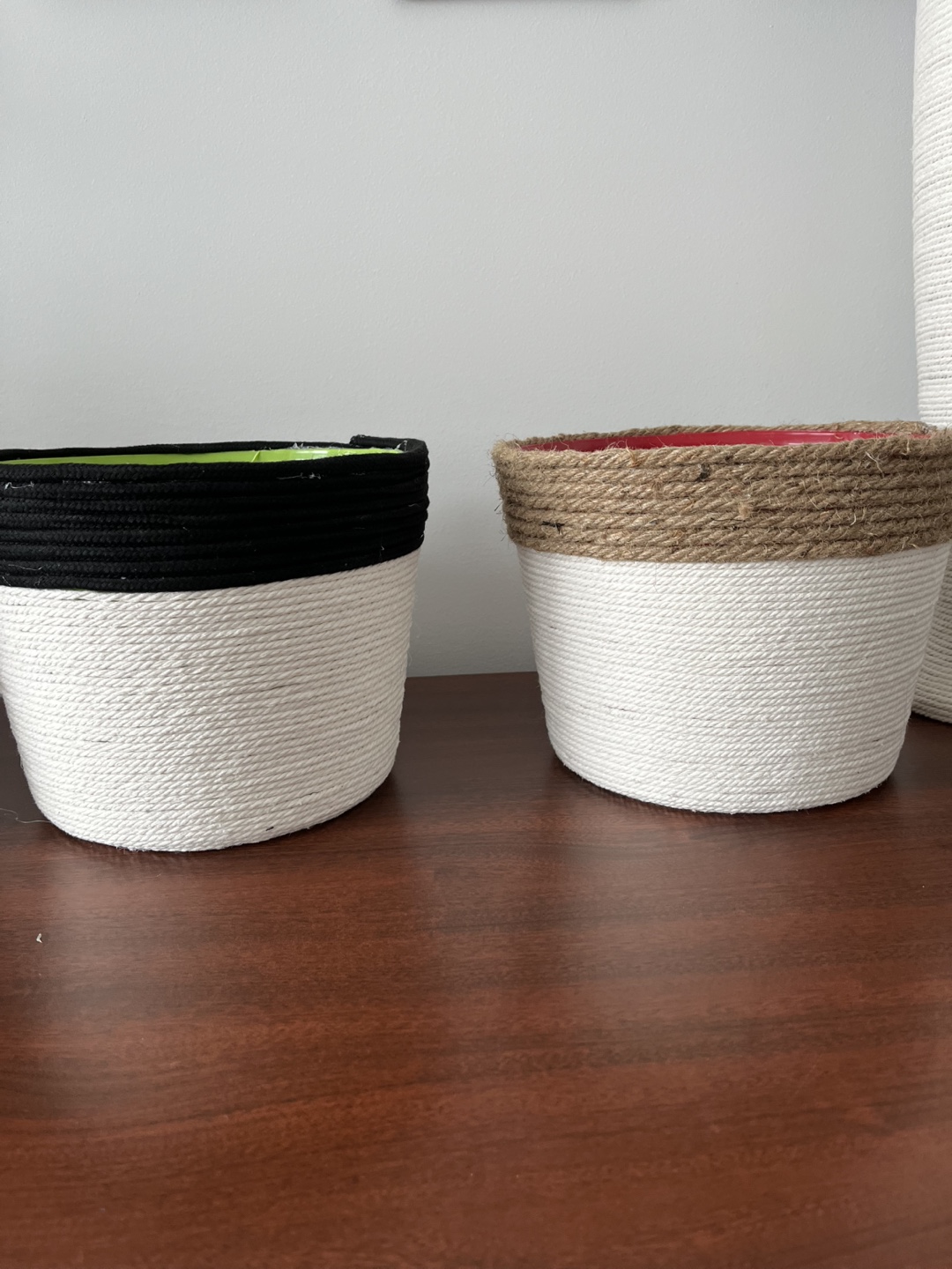 Hand Crafted Rope Planters - photo 2