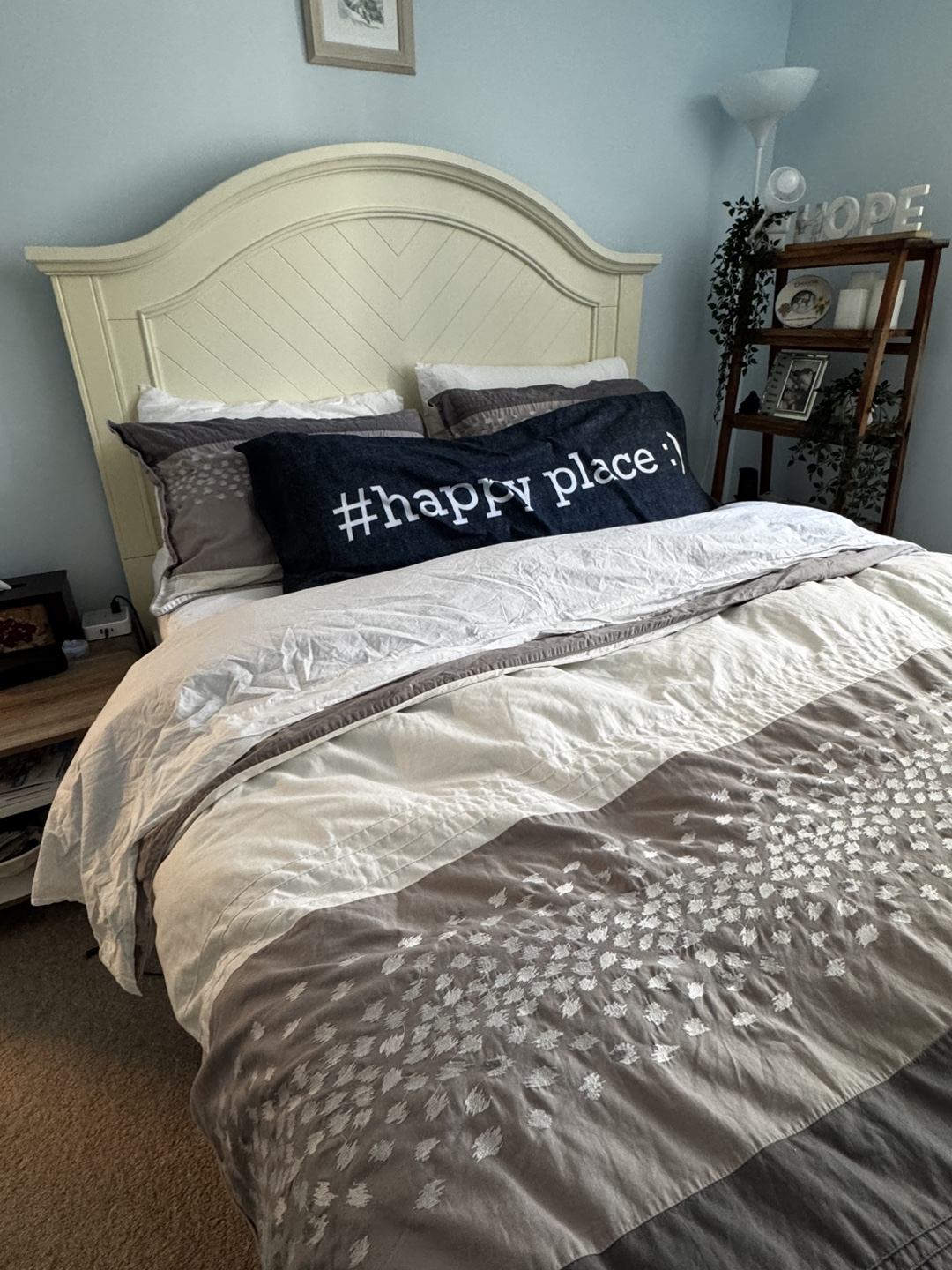 Queen Size Bed Frame with Headboard