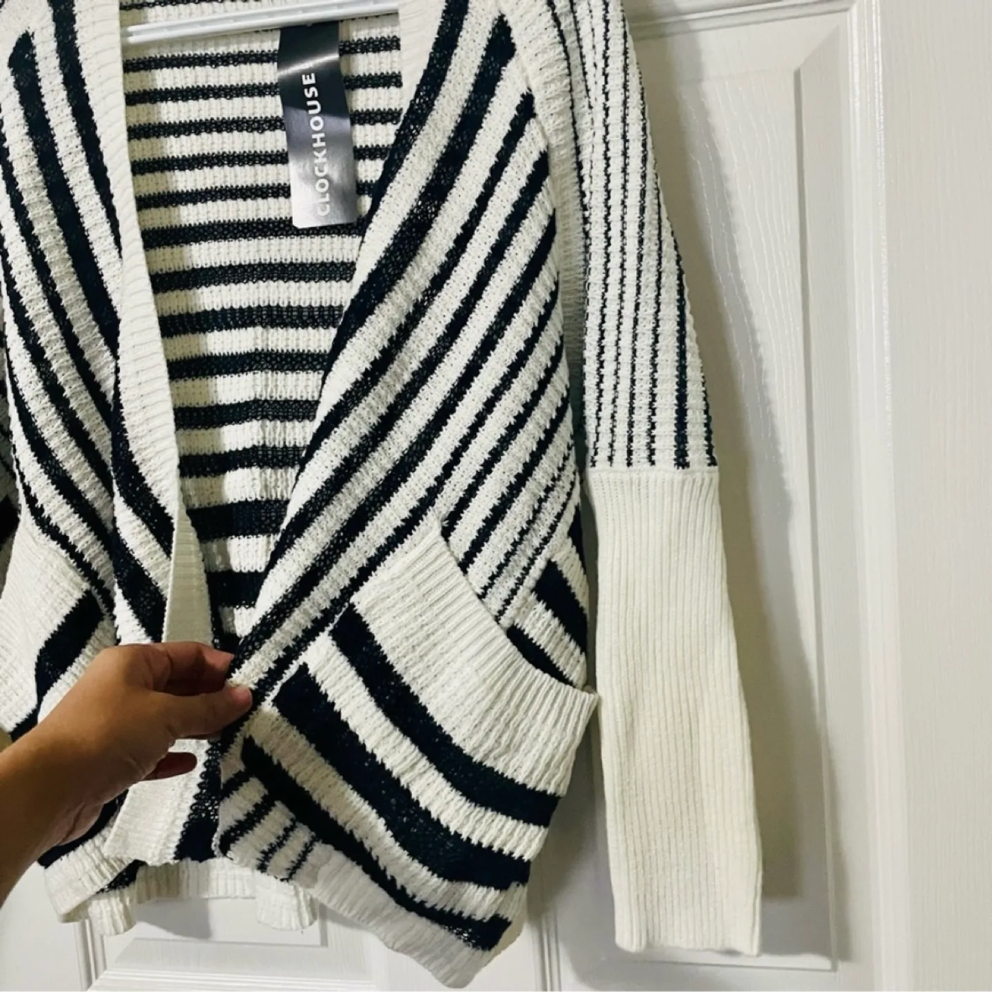 Brand New with Tags Clockhouse Open Front Knit Cardigan image indicator(4)