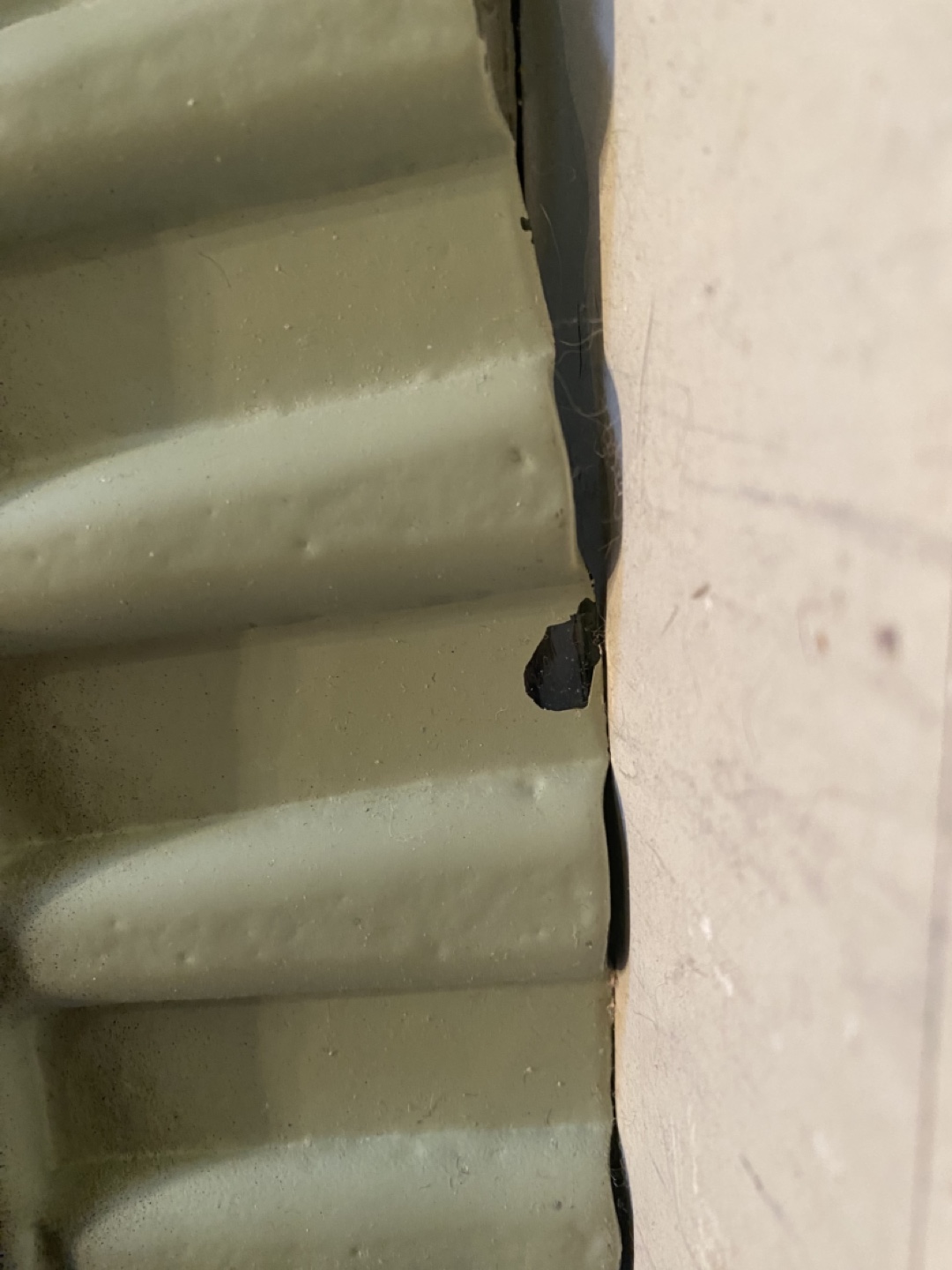 Oval Scalloped Mirror - Sage Green - photo 3