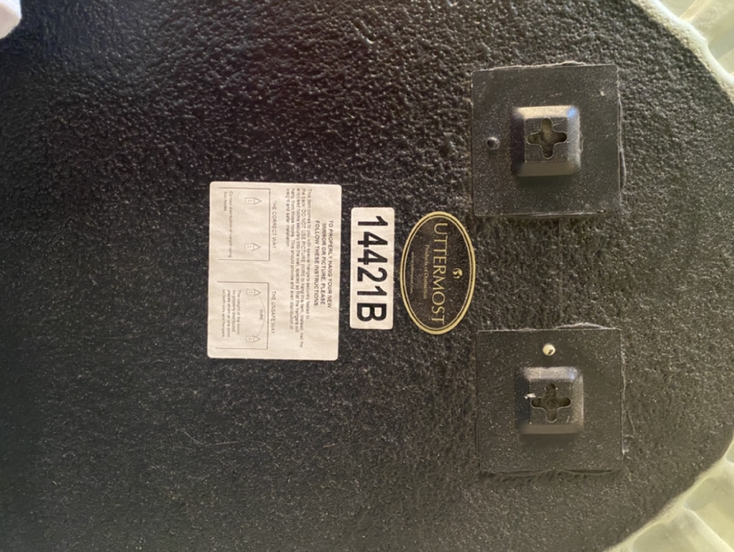 Oval Scalloped Mirror - Sage Green - photo 2