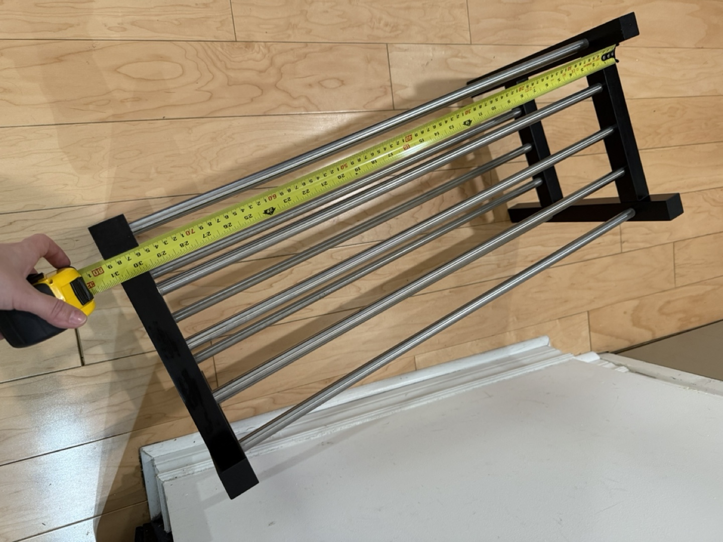 Wood and Metal Shoe Rack - photo 2
