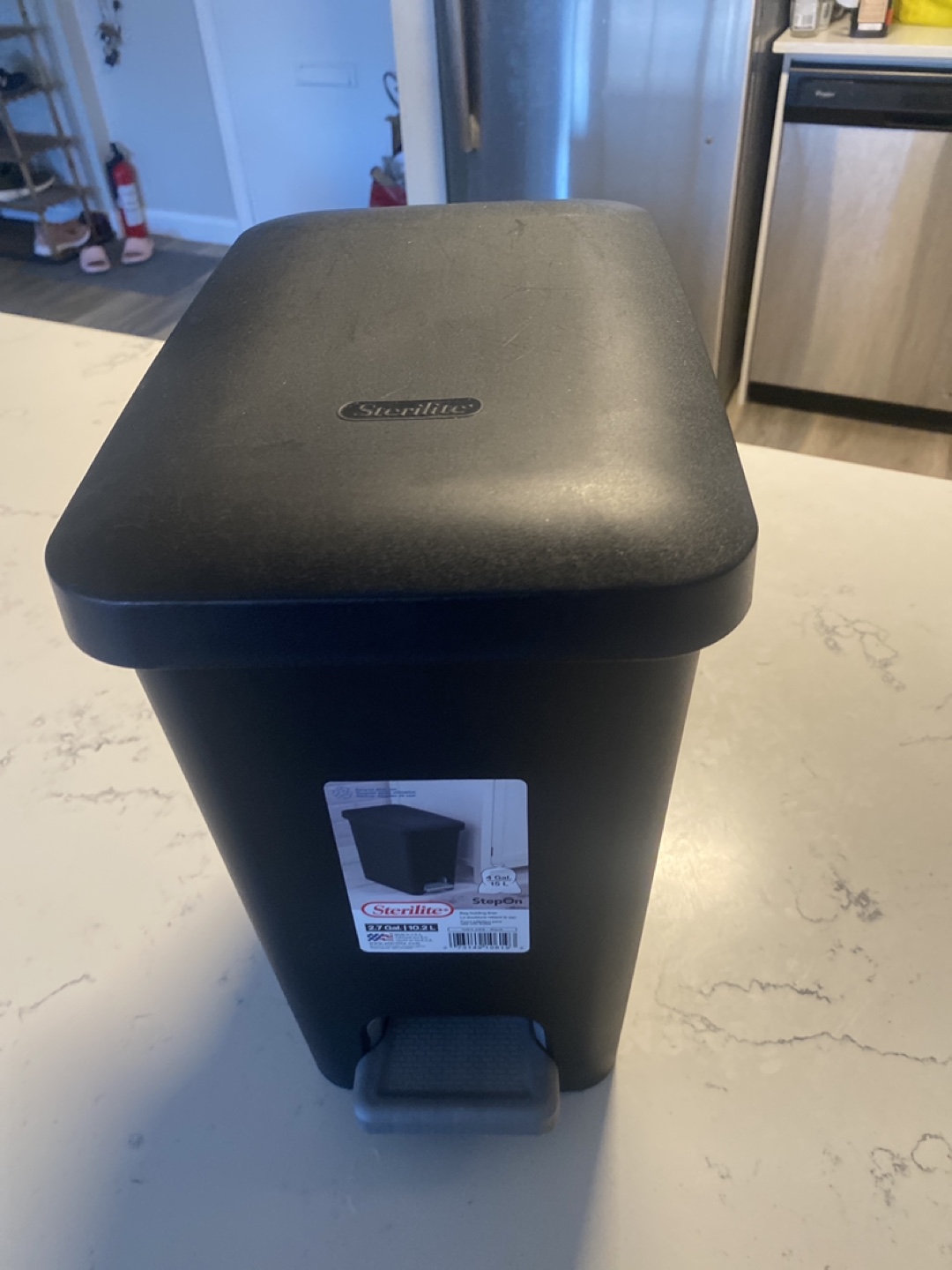 Sterilite 13 Gallon Step-On Trash Can