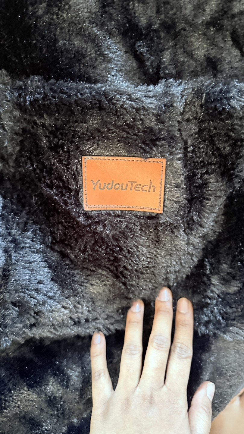 YudouTech Giant Plush Bean Bag Chair - Black - photo 3
