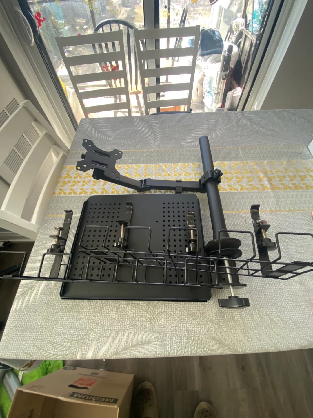 VIVO Black Fully Adjustable Monitor and Laptop Desk Mount image indicator(3)