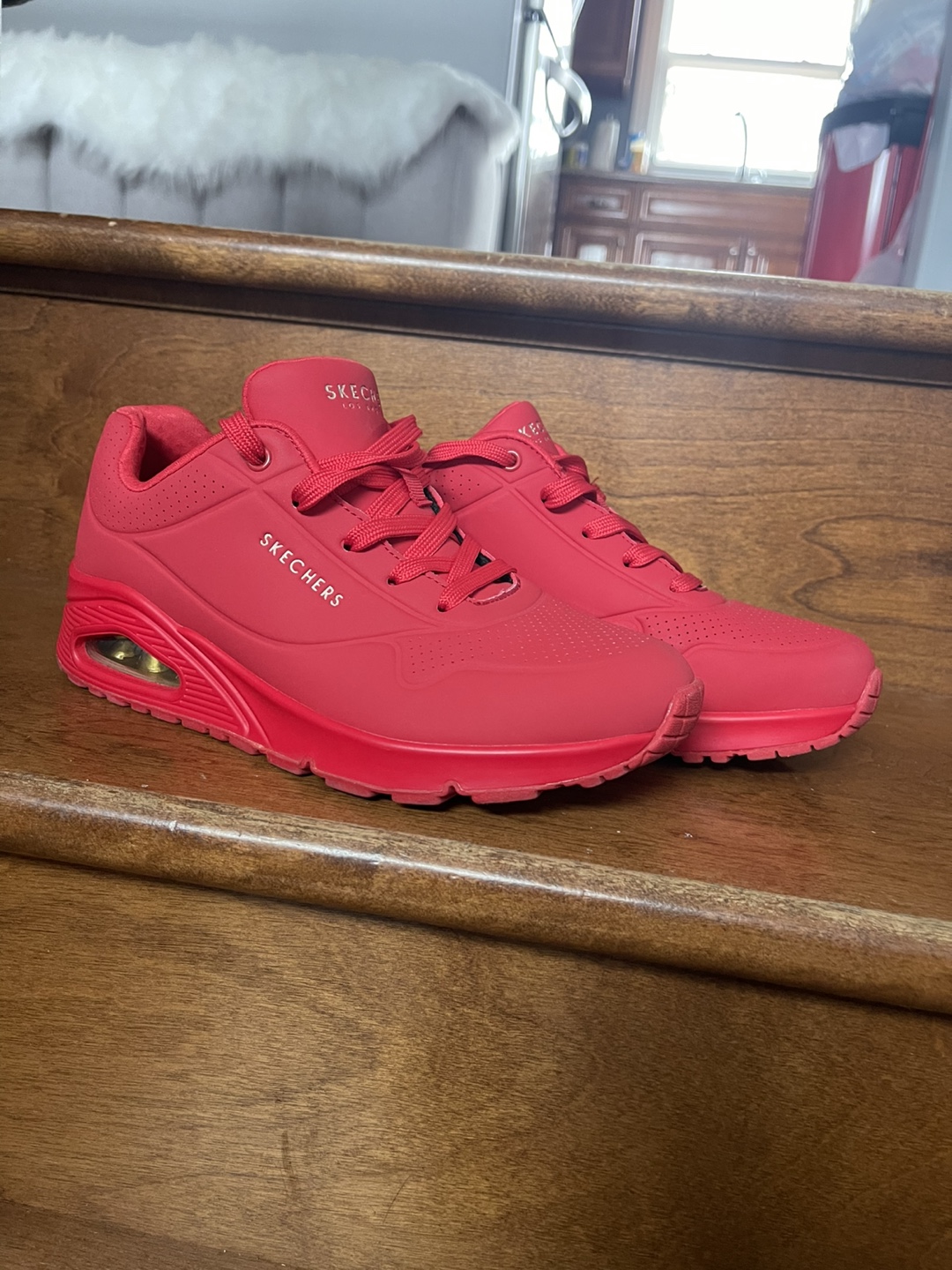 Skechers Red Sneakers - Size 8