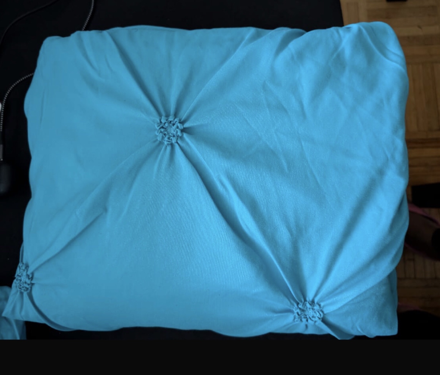 Teal Tufted Duvet Cover Set - Queen - photo 2
