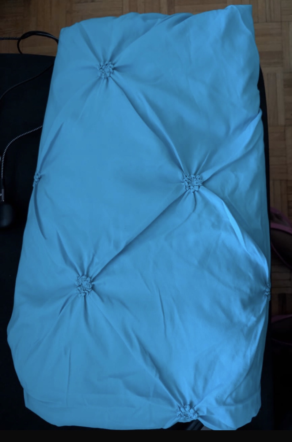 Teal Tufted Duvet Cover Set - Queen - photo 3