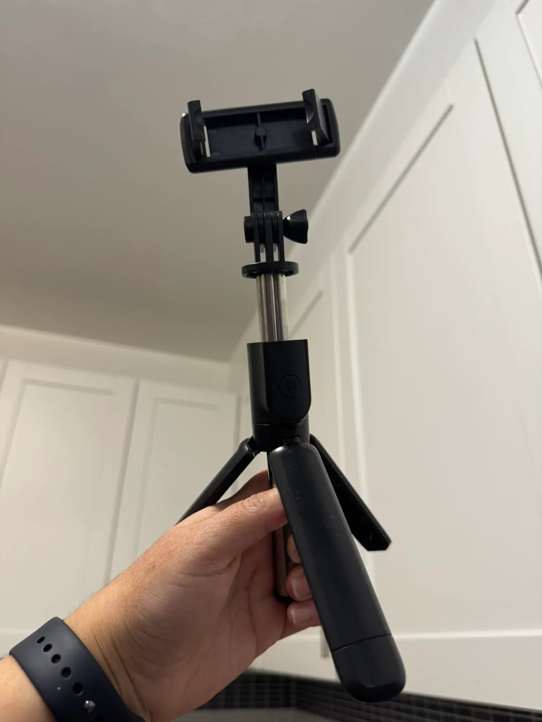 Mini Tripod & Selfie Stick with Bluetooth Remote image indicator(2)