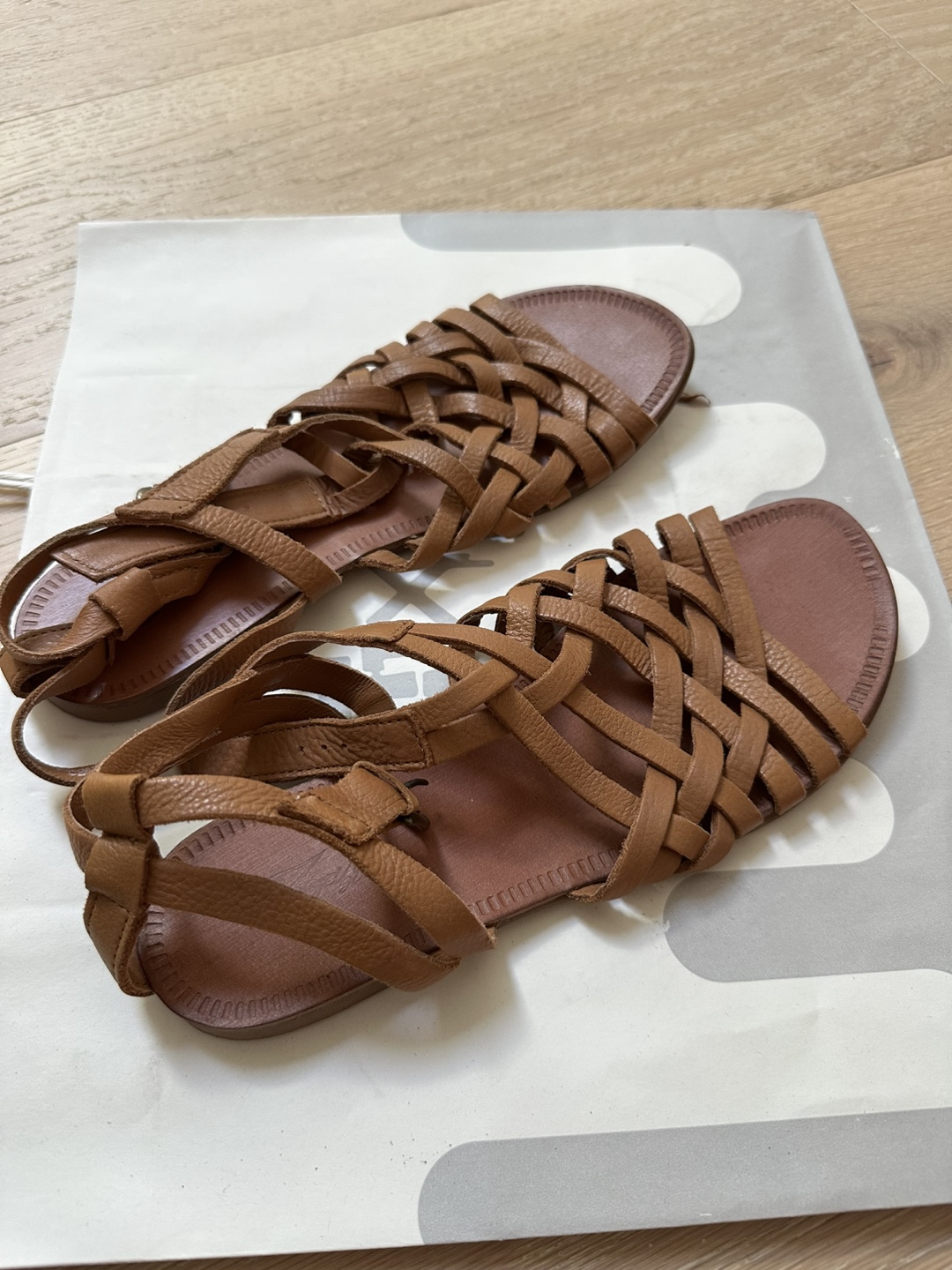 Zara Kids Girls Leather Sandals