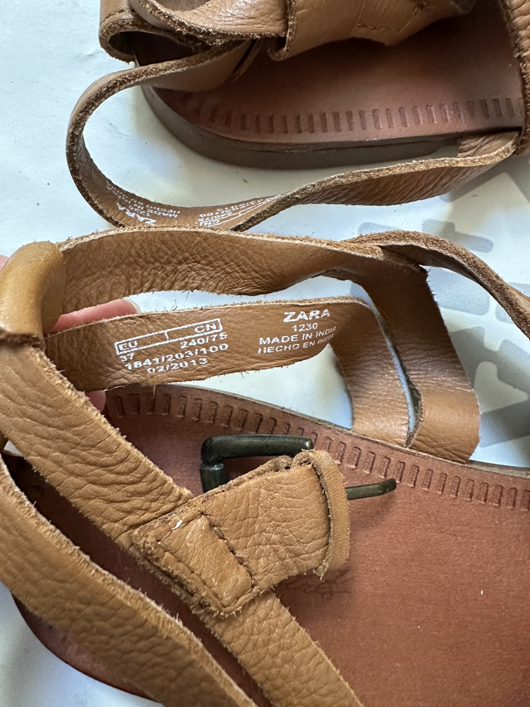 Zara Kids Girls Leather Sandals - photo 3
