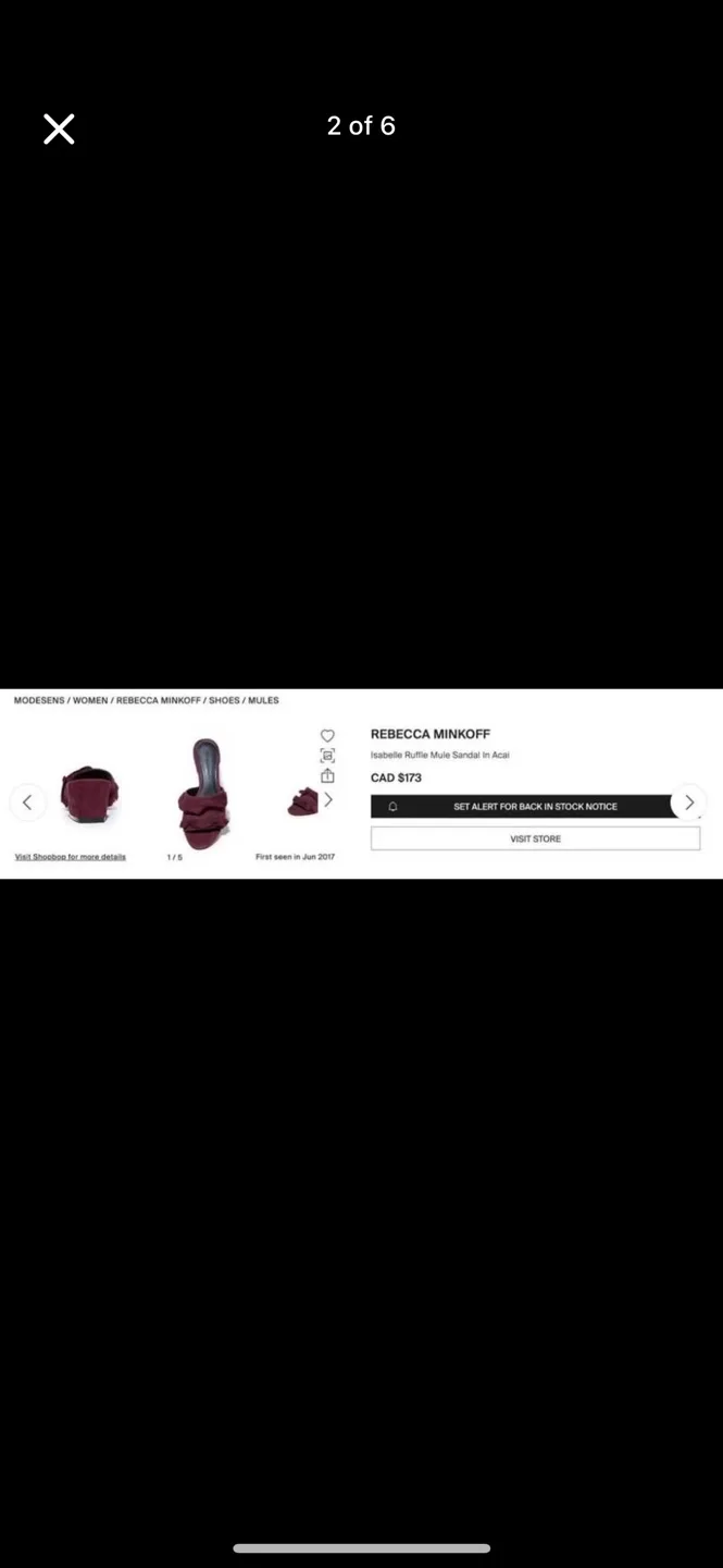 rebecca minkoff size 6 suede mules image indicator(2)