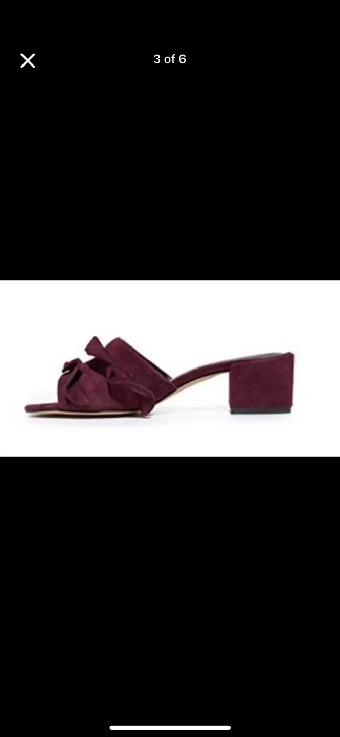 rebecca minkoff size 6 suede mules image indicator(3)