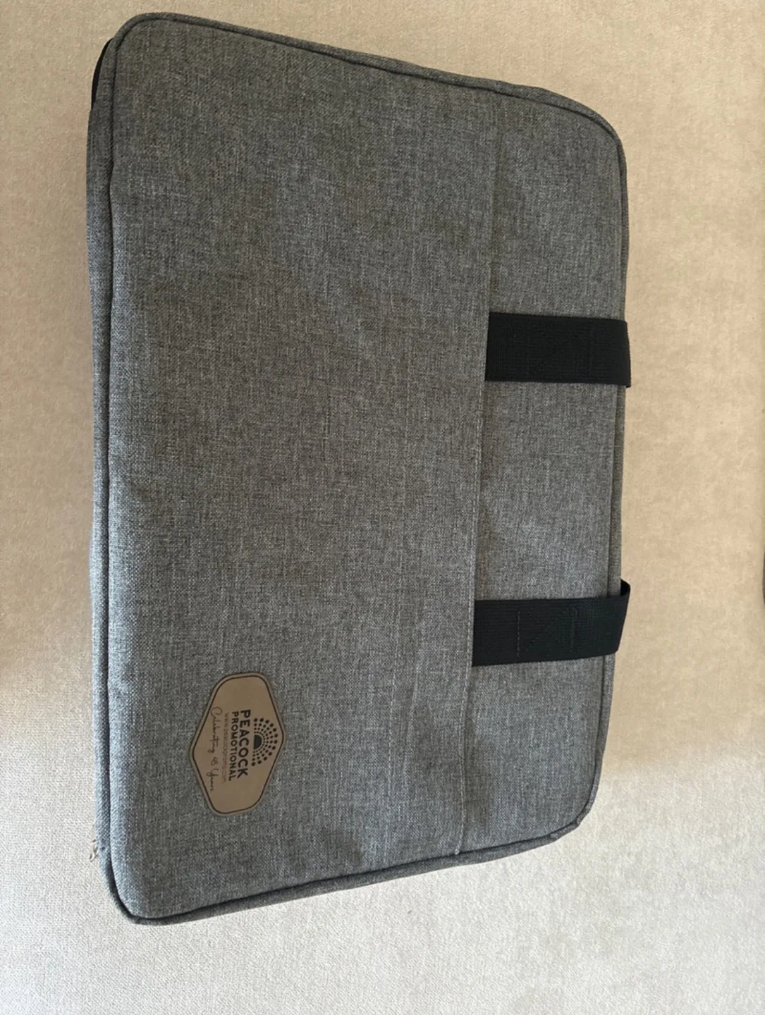 Peacock Promotional Grey Laptop Bag thumbnail