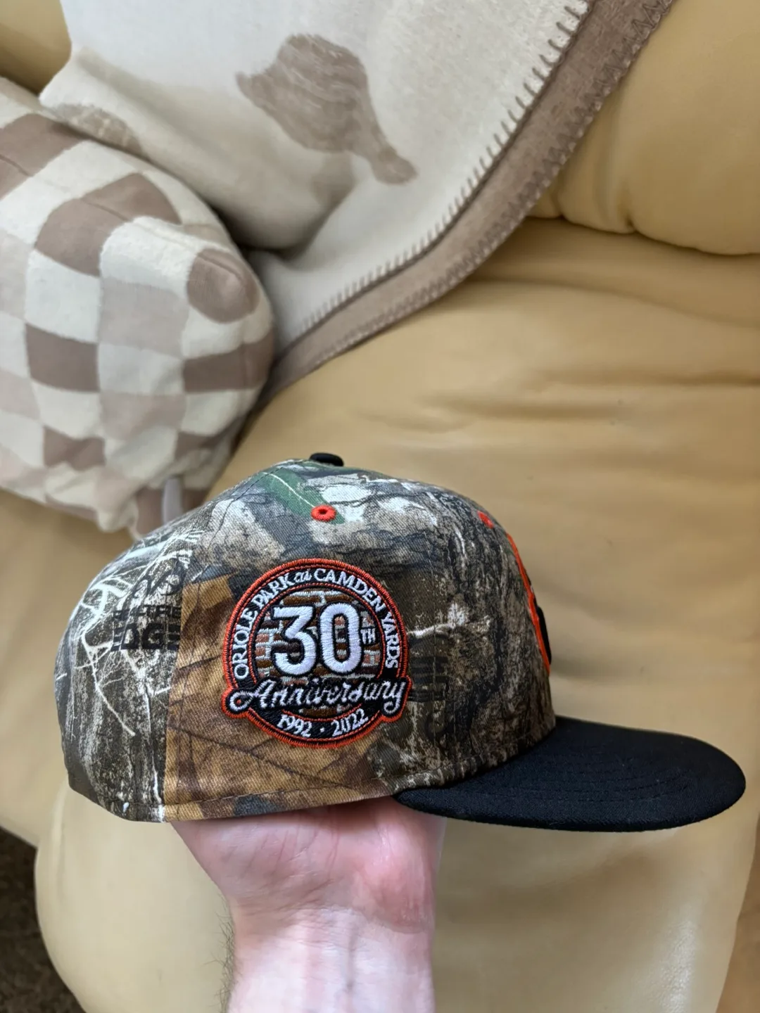 7 1/8 New Era Baltimore Orioles Real Tree Camo Fitted image indicator(4)
