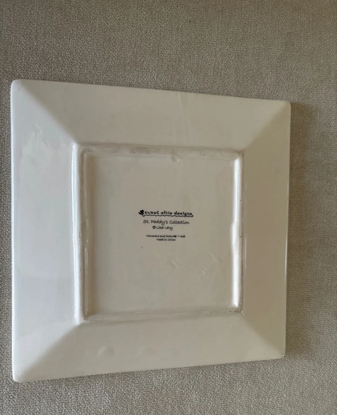 Sweet Olive Designs St. Paddy's Collection Square Plate image indicator(2)