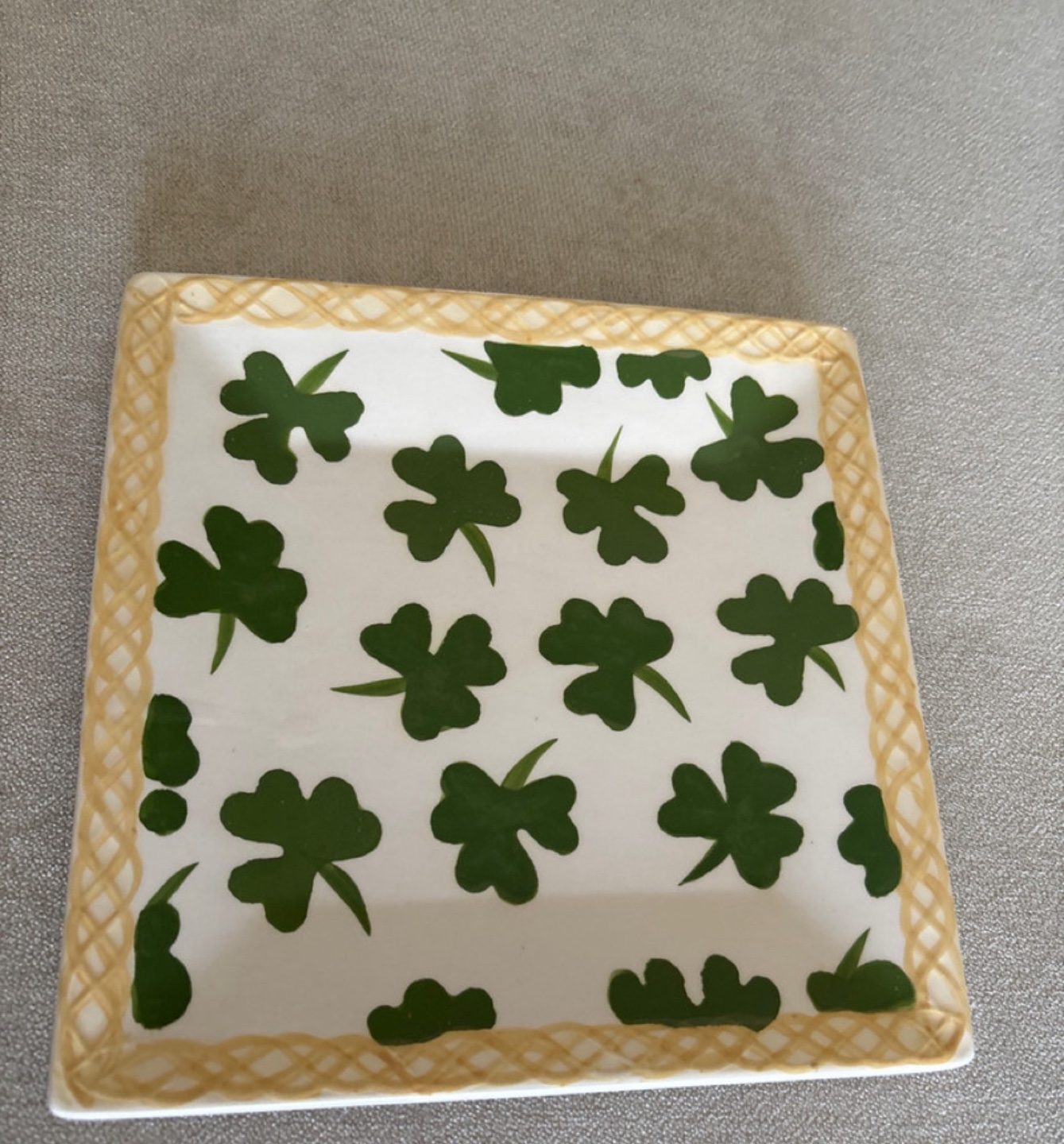Sweet Olive Designs St. Paddy's Collection Square Plate