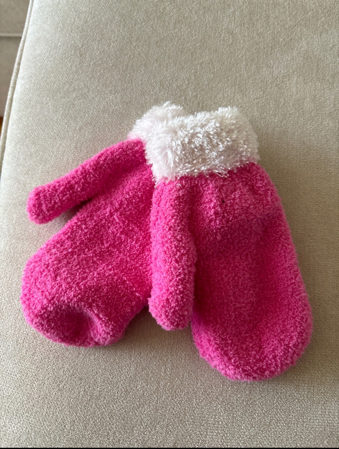 Simi Winter Wear Pink Fluffy Mittens - photo 2