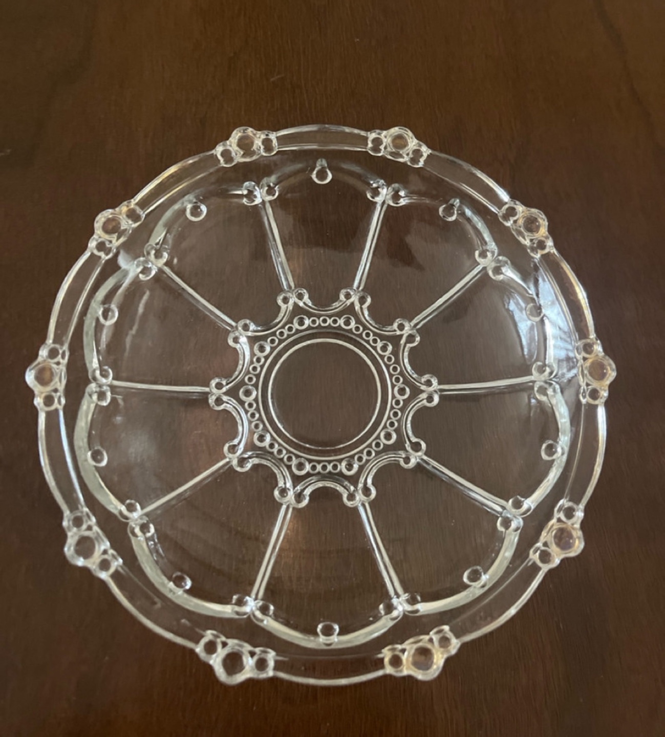 Vintage Glass Bowl and Plate Set - photo 2