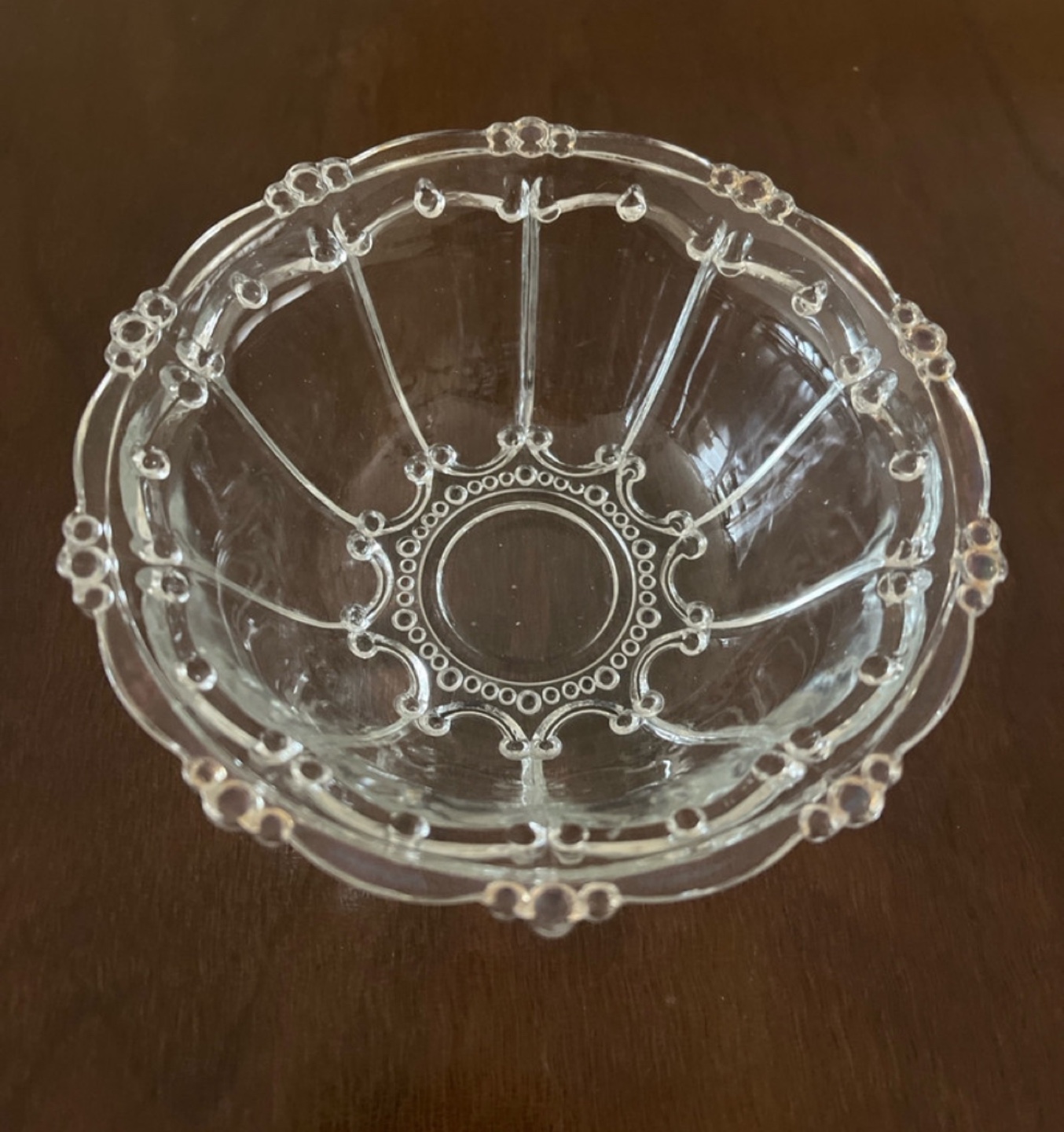 Vintage Glass Bowl and Plate Set - photo 3