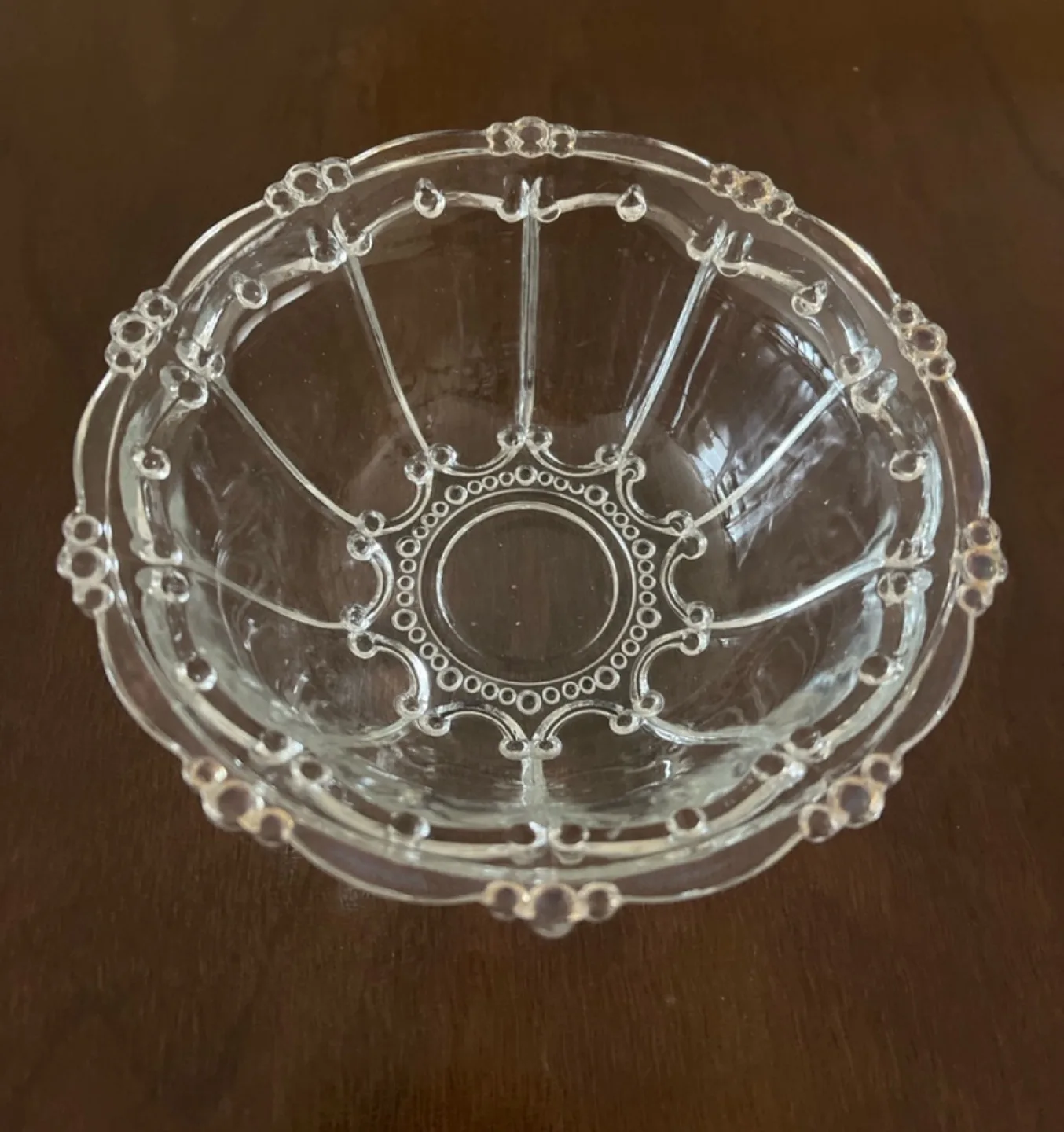 Vintage Glass Bowl and Plate Set image indicator(3)