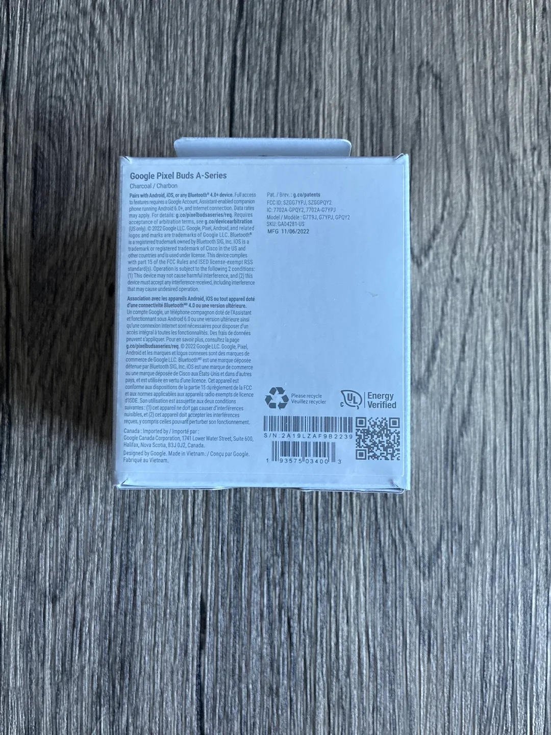 Brand New Google Pixel Buds A-Series Charcoal (Sealed) image indicator(4)