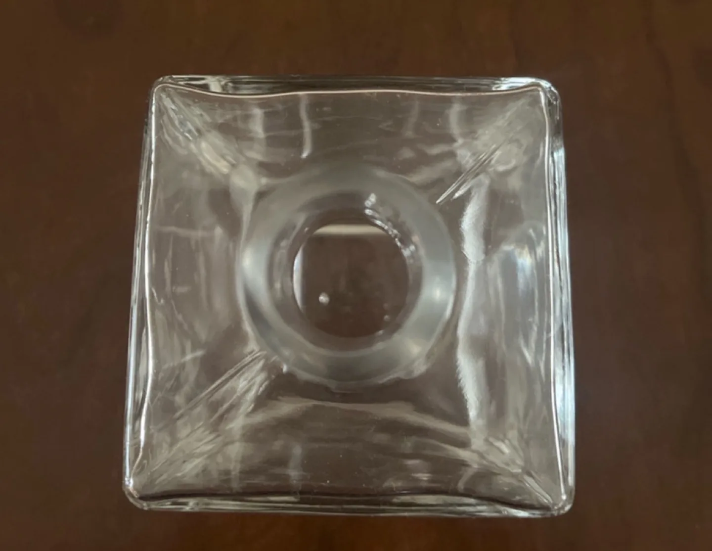 Clear Glass Square Vase image indicator(2)