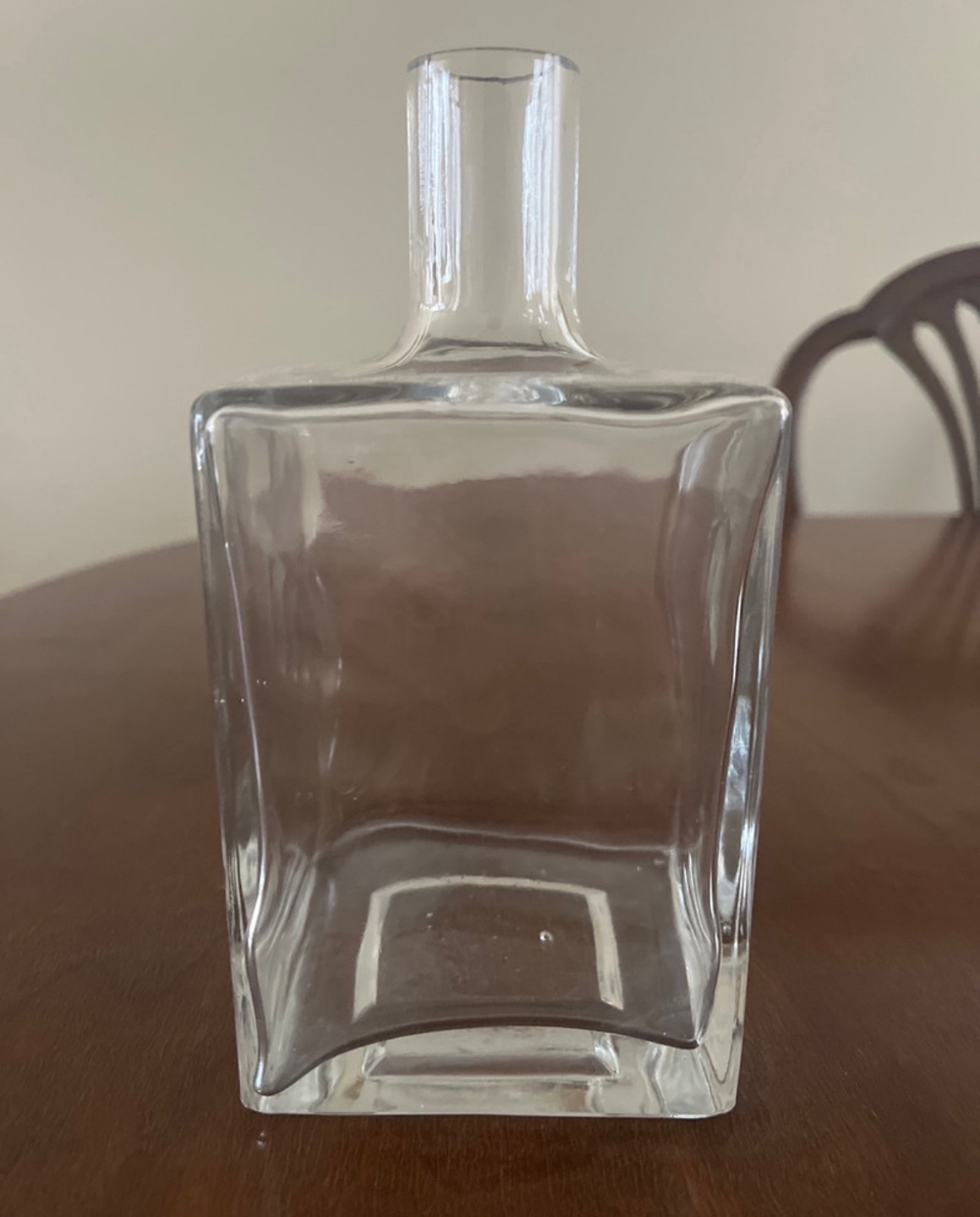 Clear Glass Square Vase - photo 3