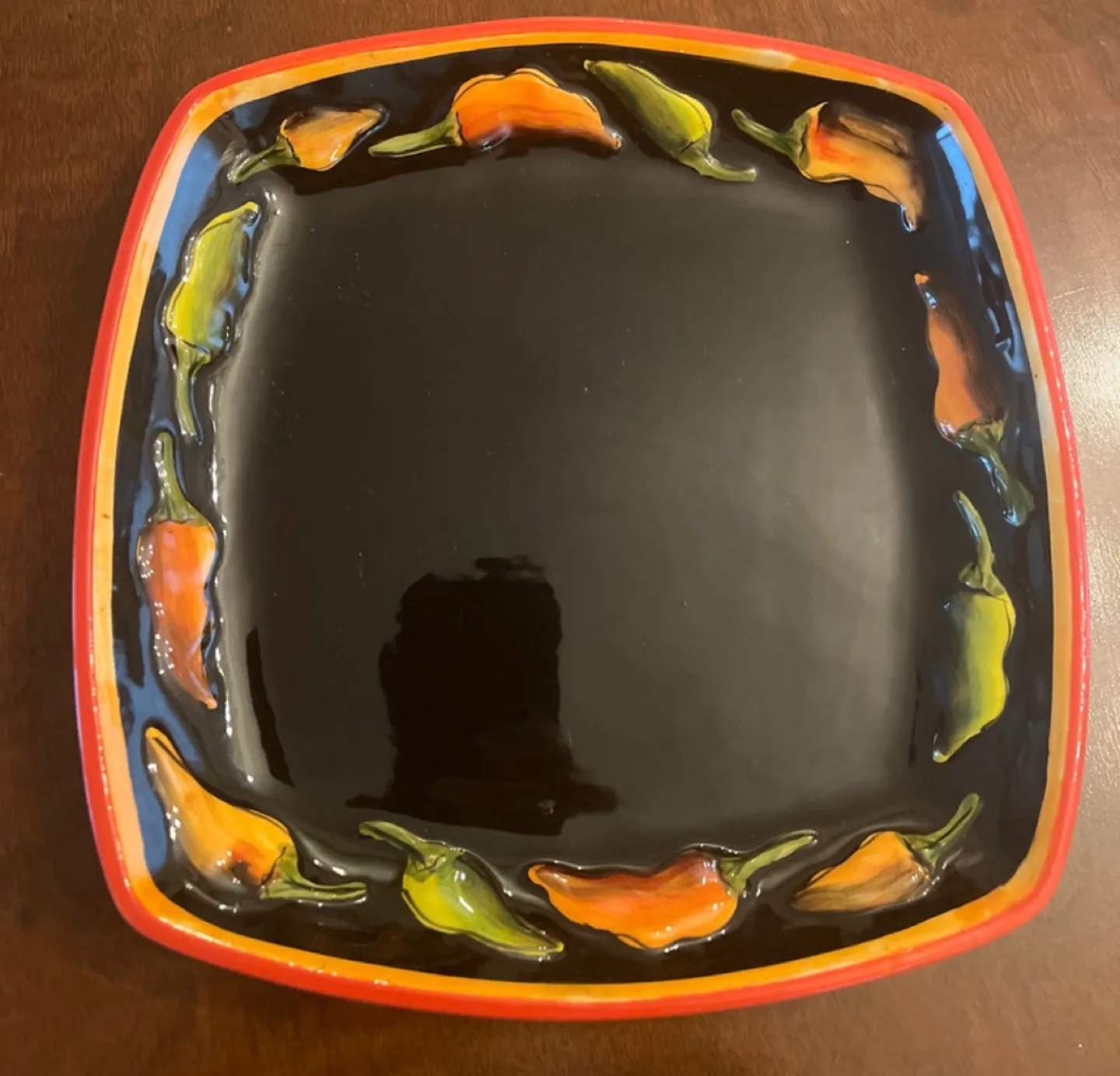 Clay Art Caliente Chili Pepper Decorative Plate image indicator(2)